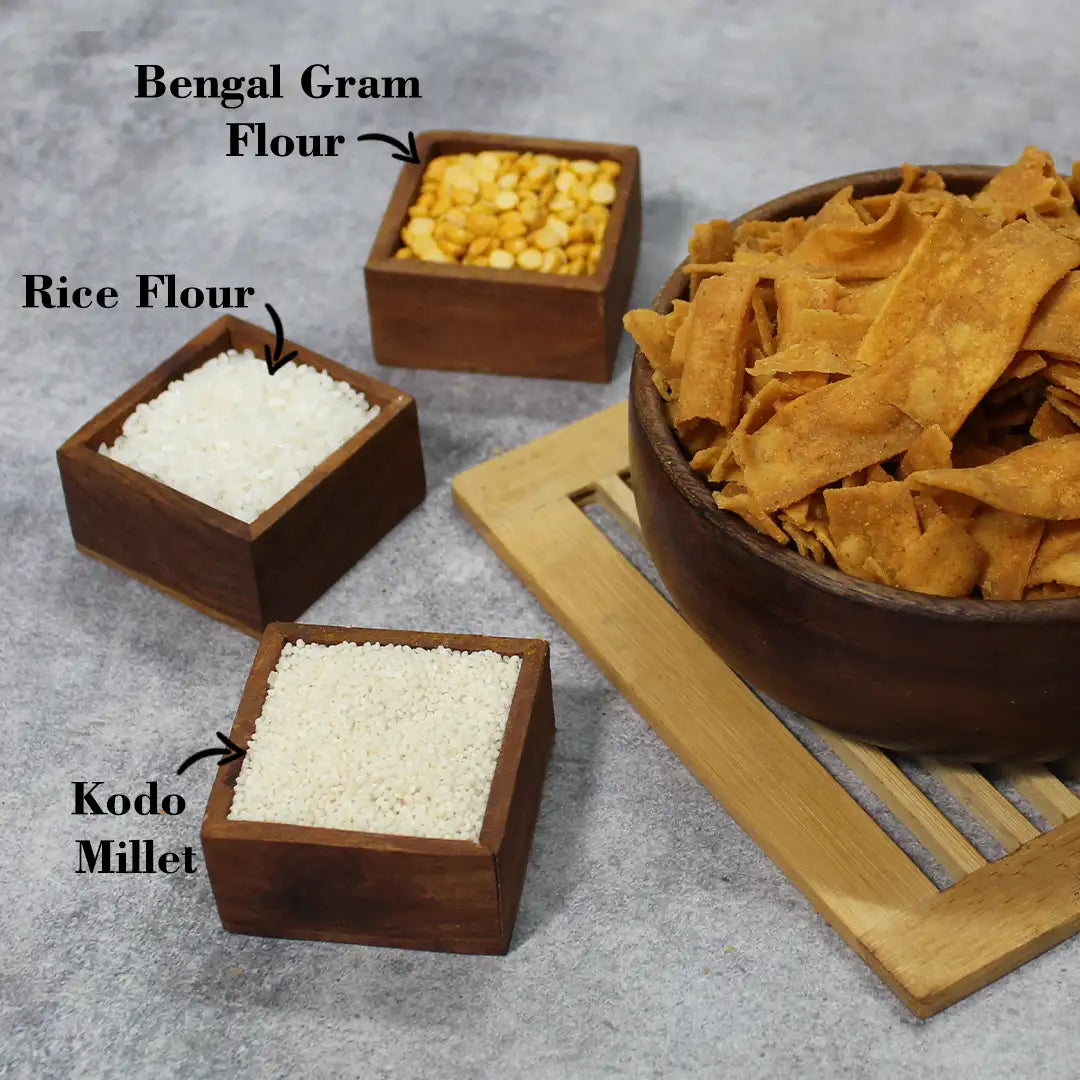 Kodo Millet (Varagu) Ribbon Pakoda 200g