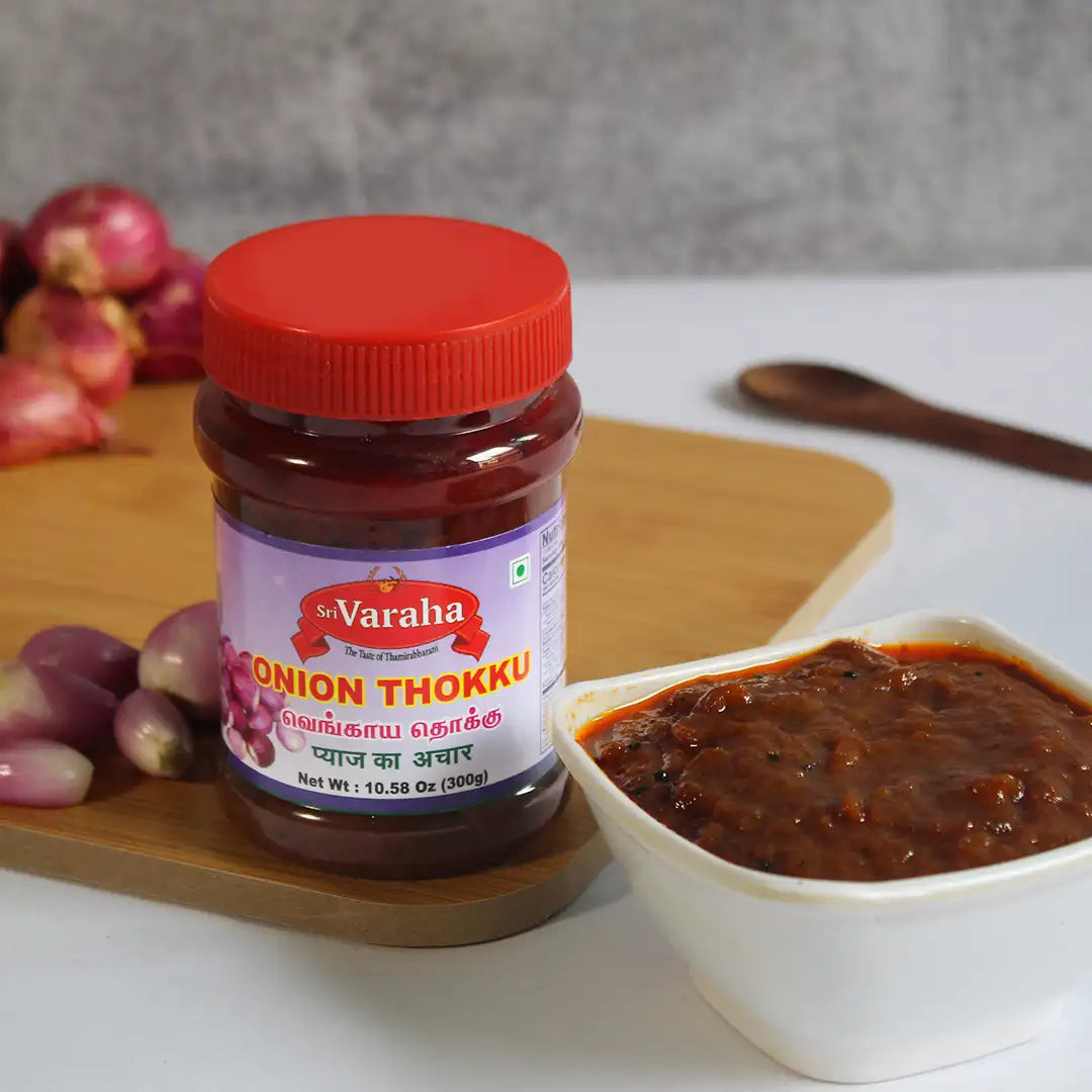 SriVaraha Foods Onion Pickle Chinna Vengaya Thokku சின்ன வெங்காய தொக்கு