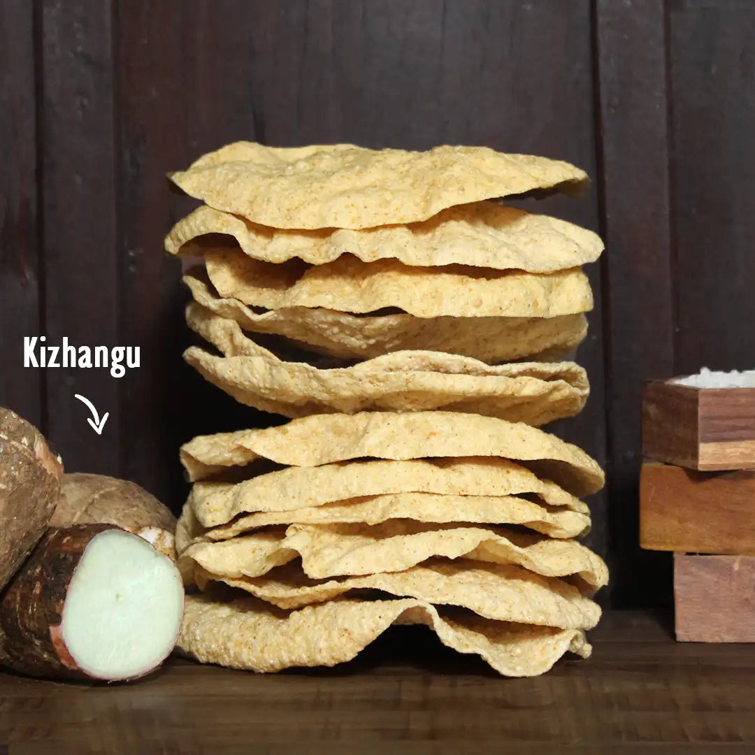 SriVaraha Foods Kallidaikurichi Maracheeni Maravalli Marchini Kizhangu Appalam Tapioca Papad 200g
