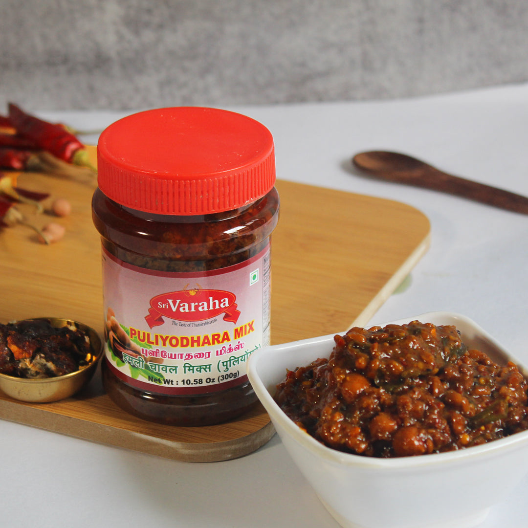 pulikachal puliyodharai mix puli sadam tamarind rice paste புளிக்காய்ச்சல்